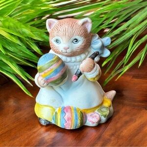 VINTAGE 1985 Kitty Cucumber Figurine “Ginger” by B. Shackman for Schmid - Easter